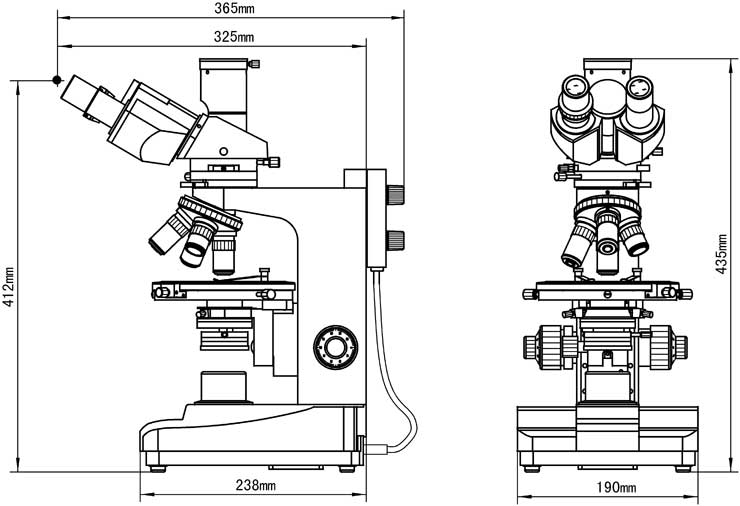 Video Microscope XPL-1500 Dimension